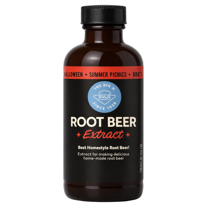 Hires Big H Root Beer Extract, Root Beer Soda and Dessert Syrup, 4 Fl Oz (Pack of 1)