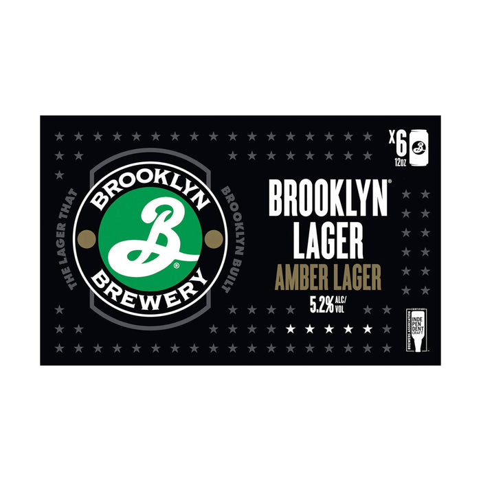 Brooklyn Brewery Lager 6Pk Cans, 12 Fz