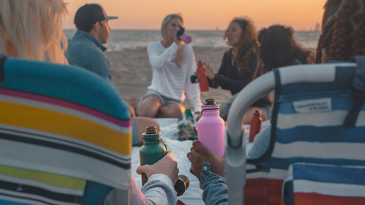 BottleKeeper - The Standard 2.0 - The Original Stainless Steel Bottle Holder and Insulator to Keep Your Beer Colder (Stainless)