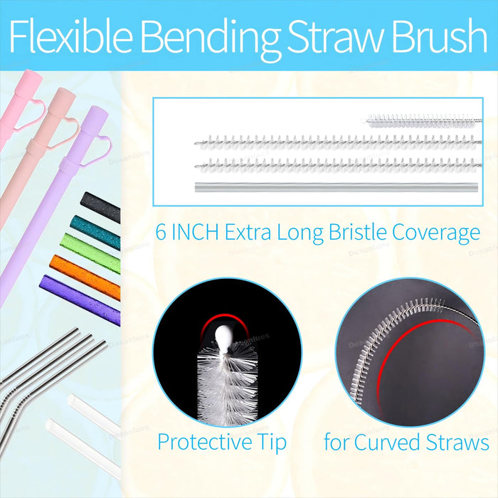 Dosanlues Bottle Cleaner Brush Set - 8 Pack Bottle Brushes for Cleaning