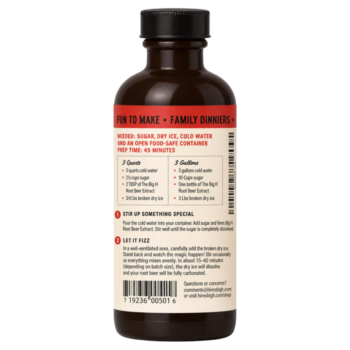 Hires Big H Root Beer Extract, Root Beer Soda and Dessert Syrup, 4 Fl Oz (Pack of 1)