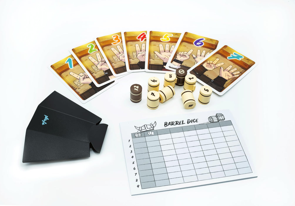 Beer Mug Dice Push-Your-Luck Party Game Set with Dice Cup, 9 Beer Dice, 48 Cards and Score Pads for Adults