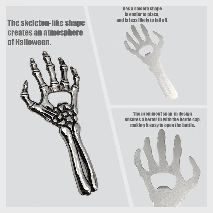 Skull Bottle Opener – Premium Stainless steel, Fun & Novelty Design for Parties, Perfect for Home & Bartenders, Unique Gift, Halloween Bottle Opener