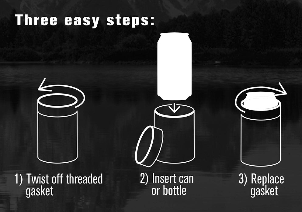 TAHOE TRAILS 12 oz Stainless Steel Double Wall Vacuum Insulated Can Cooler(Purple)