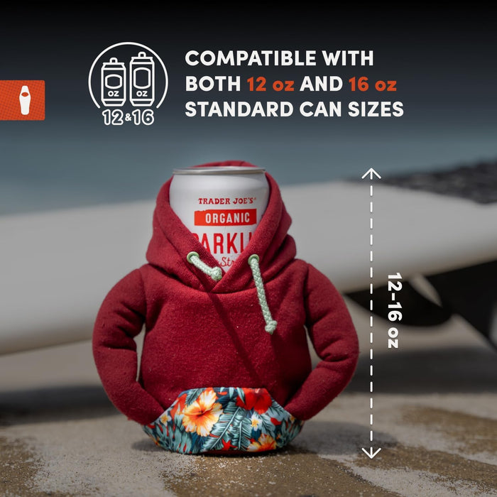 Puffin Hoodie Insulated Can Cooler, 12 & 16 oz - Honey Brown & Island Time