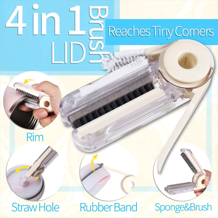 Dosanlues Bottle Cleaner Brush Set - 8 Pack Bottle Brushes for Cleaning