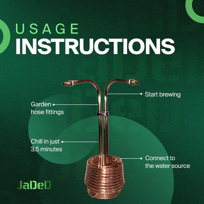 Scylla™ Copper Wort Chiller for Beer Brewing | Triple Coil Immersion Chiller for Home Brewing Kits | Fits Grainfather, Brewzilla, Anvil Foundry | For Kettles with Electric Elements