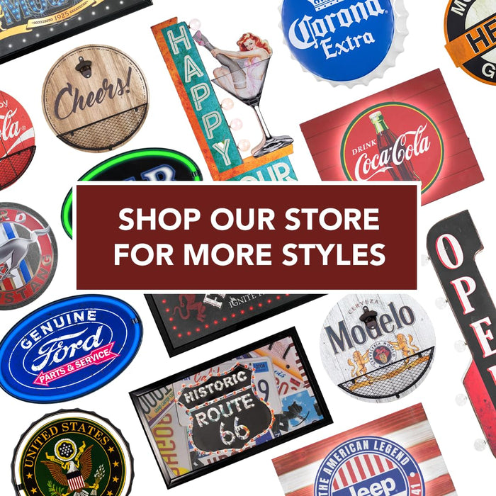 American Art Decor Bottle Opener & Cap Catcher - Wall-Mounted Wooden Beer Cap Collector - Room Decor Accessories for Bar, Man Cave, Garage, Game Room & More (Modelo)