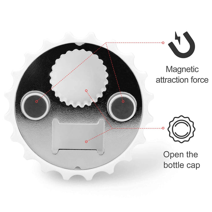 Halloween Bat Fridge Magnets Bottle Opener with Cap Catcher Removable Wall Mounted Beer Bottle Opener for Kitchen Fridge Beer Gifts for Men Women
