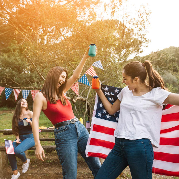 WK ieason 12oz Standard Can Sleeves Insulators Sleeves 12OZ Beer Bottle Jacket Sleeves Coolers Holder Non-slip Neoprene(Black)