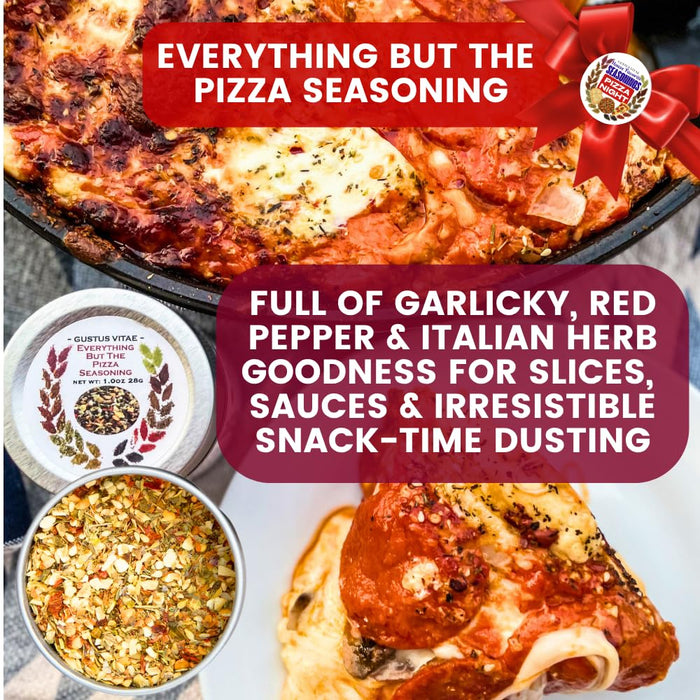 Gustus Vitae | Pizza Night Favorite Seasonings Gift Set of 3 | Variety Pack