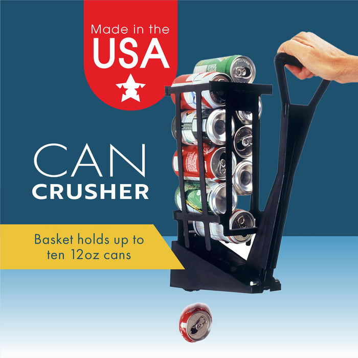 Dial Industries M92 Wall Mounted Recycling Soda, Aluminum 12oz Can Crusher