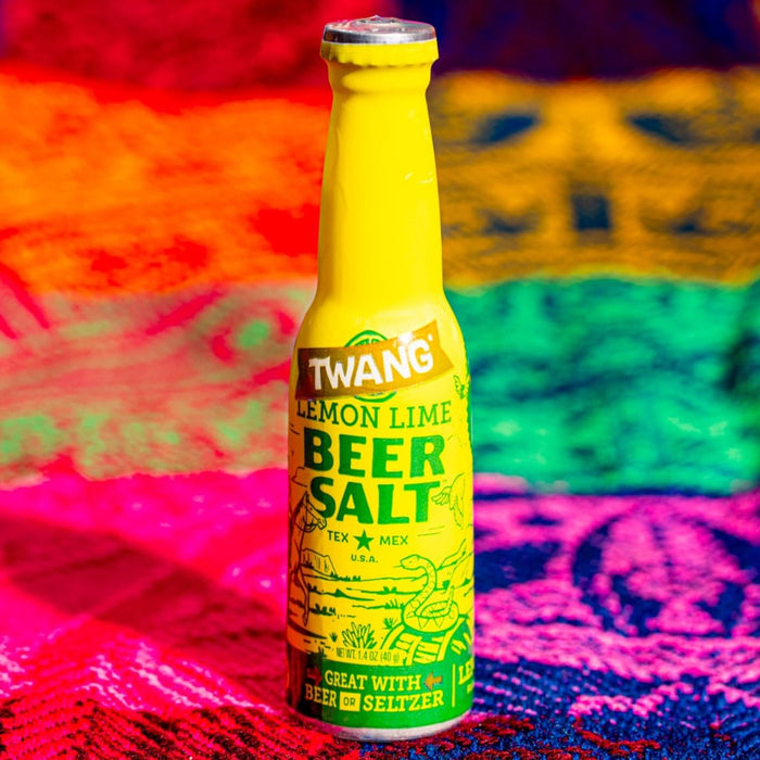 Twang Flavored Beer Salt Seasoning, Lemon Lime, Toppings for Beer, Hard Seltzers, Canned Cocktails and More, 1.4 Ounce (Pack of 24)