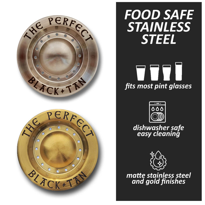 The Perfect Black and Tan Beer Layering Tool - Bartender Accessory for Layered Beer Cocktails