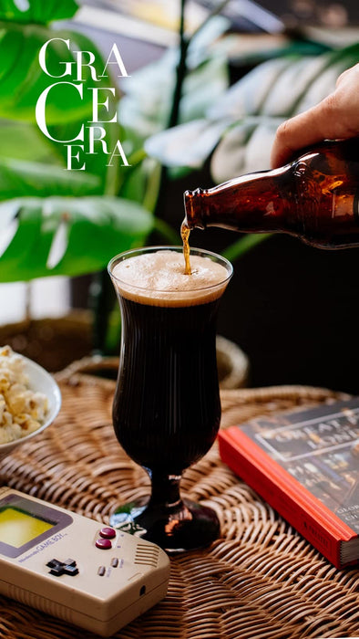 GRACE ERA Unique Cocktail Glasses Classic Belgian Beer, Pint Craft, Pilsner IPA Beer, Solid Glassware, Cocktail Set Premium Glassware Professional Quality Beer Glasses Set of 2-15oz