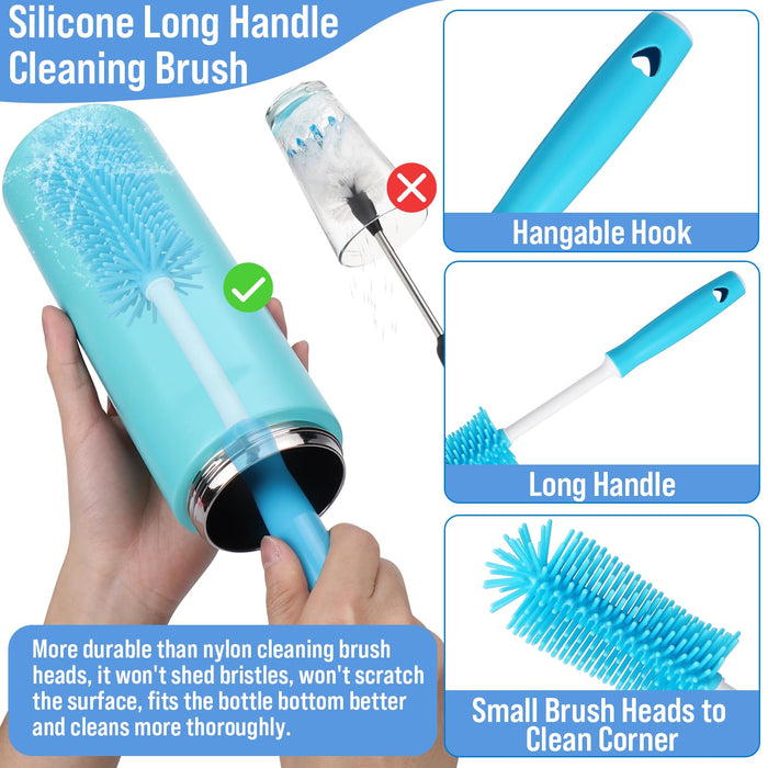 XANGNIER Water Bottle Cleaner Brush Set for Owala 24oz/32oz/40oz Cup,5 Pcs