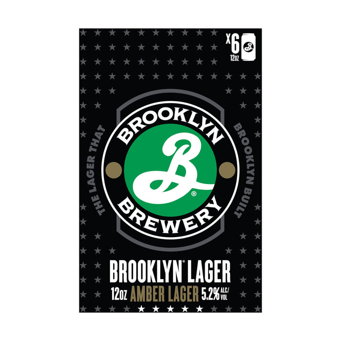 Brooklyn Brewery Lager 6Pk Cans, 12 Fz