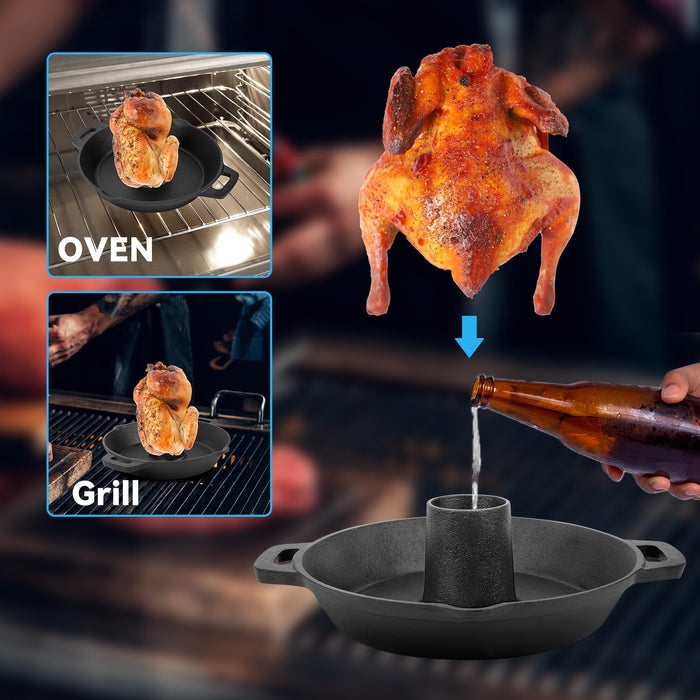 Charkettle Cast Iron Poultry Roaster Insert for Gourmet BBQ System
