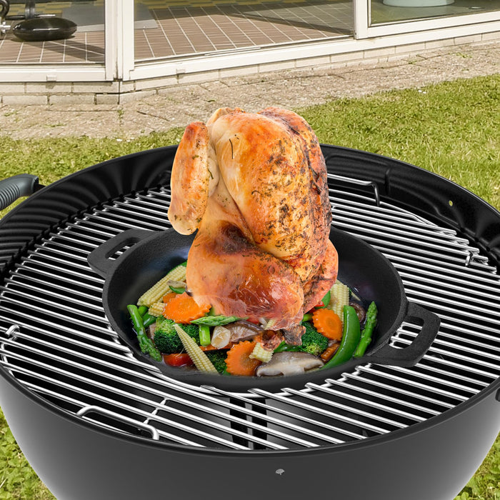 Charkettle Cast Iron Poultry Roaster Insert for Gourmet BBQ System