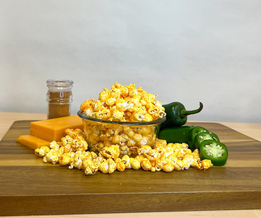 Campbell's Sweets Factory Beer Cheddar, Buffalo Ranch, & Nacho Jalapeno Gourmet Popcorn Flavors - 3 Bag Variety Gift Pack Specialty Popped Popcorn