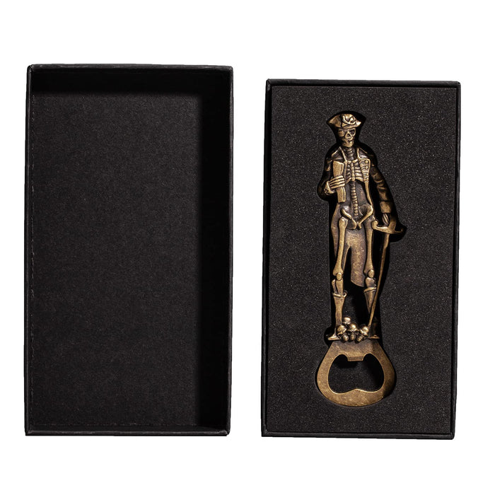 Pirate Skeleton Skull Beer Bottle Opener,Wine Opener Barware for Men, Husband, Dad, Boyfriend