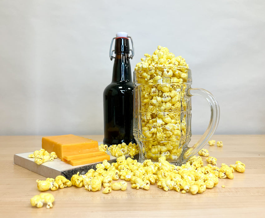 Campbell's Sweets Factory Beer Cheddar, Buffalo Ranch, & Nacho Jalapeno Gourmet Popcorn Flavors - 3 Bag Variety Gift Pack Specialty Popped Popcorn