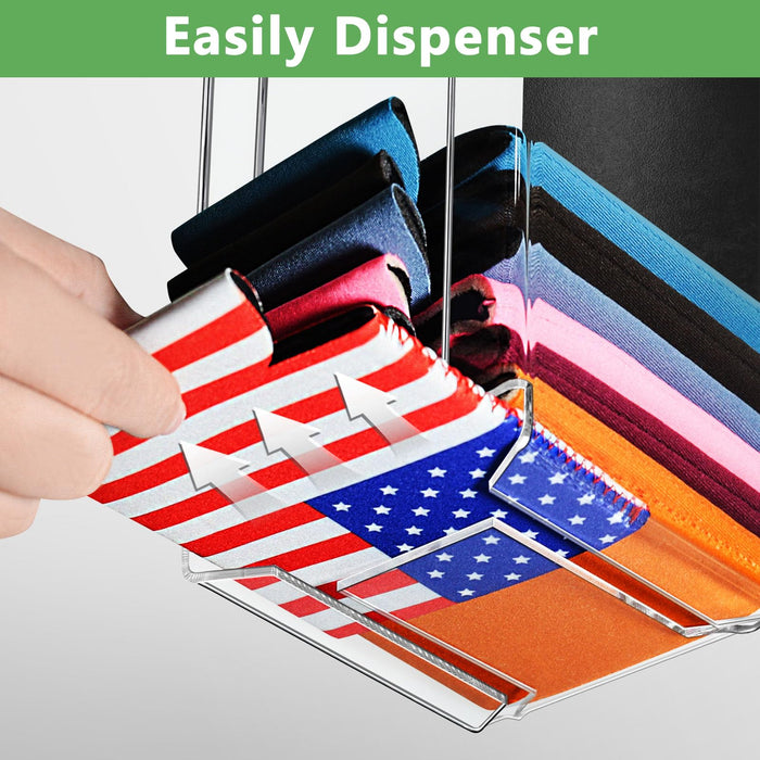 Kevenal Magnetic Acrylic Can Cooler Holder, Beer Can Sleeves Storage, Wall Mounted Can Cooler Dispenser, Gifts for Beer Lovers (Ultimate Style)
