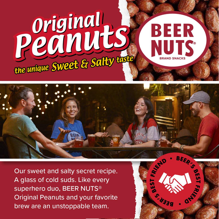 Beer Nuts Chocolate Covered Original Peanuts, Gluten Free, Kosher, Low Sodium, Made In The USA, Perfect for Holidays or Parties, Serious Snacking Since 1953 (22oz, Chocolate Covered Peanuts)