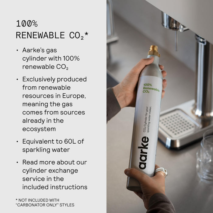 aarke - Carbonator III Premium Carbonator-Sparkling & Seltzer Water Maker-Soda Maker with PET Bottle (Stainless Steel)