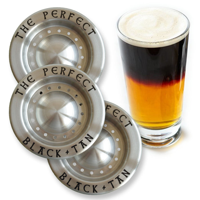 The Perfect Black and Tan Beer Layering Tool - 3 Pack - Bartender/Bar Accessory for Layered Beer Cocktails