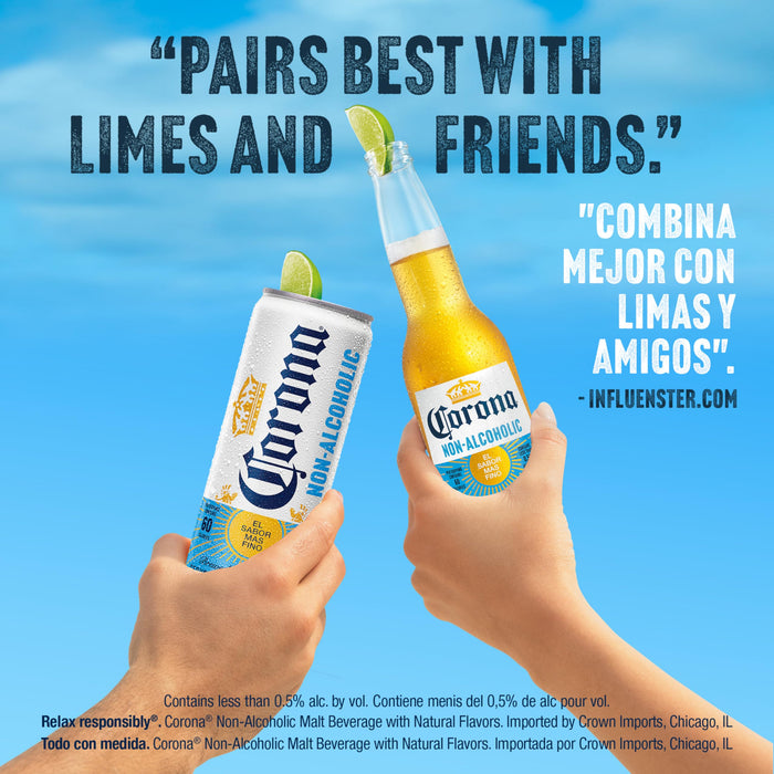 Corona Non-Alcoholic Malt Beverage Mexican Import Brew, 6 pk, 12 fl. oz. Bottles, less than 0.5% ABV