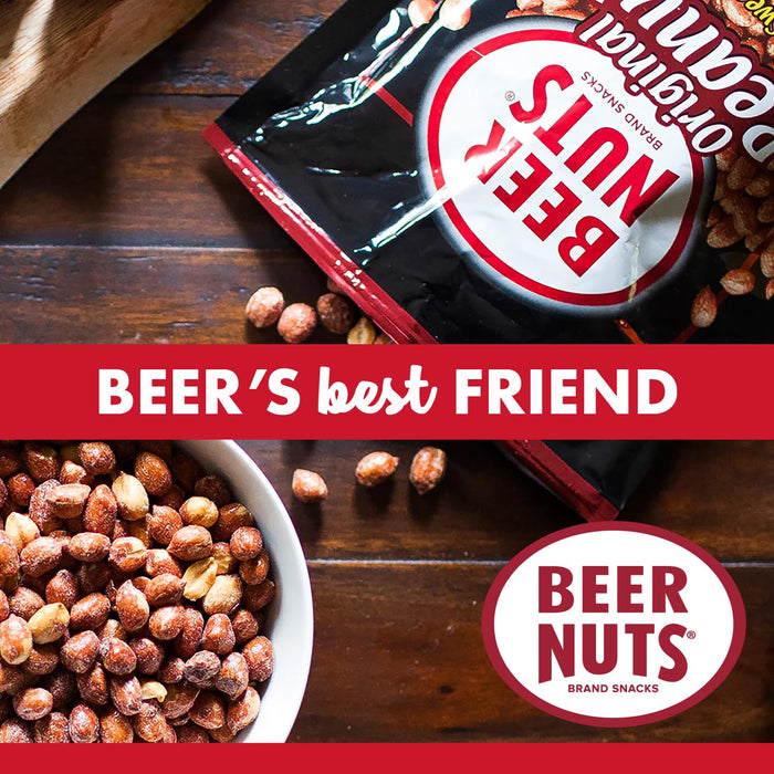 Beer Nuts Chocolate Covered Original Peanuts, Gluten Free, Kosher, Low Sodium, Made In The USA, Perfect for Holidays or Parties, Serious Snacking Since 1953 (22oz, Chocolate Covered Peanuts)
