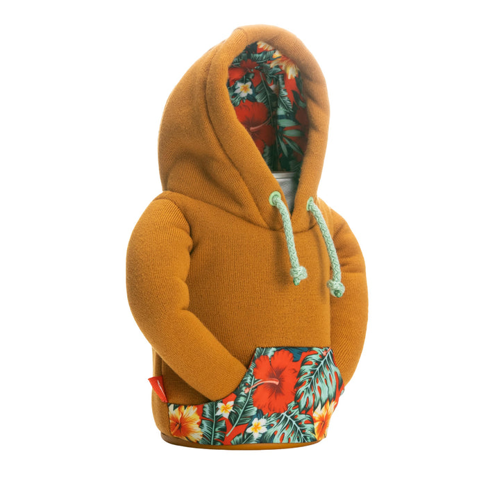 Puffin Hoodie Insulated Can Cooler, 12 & 16 oz - Honey Brown & Island Time