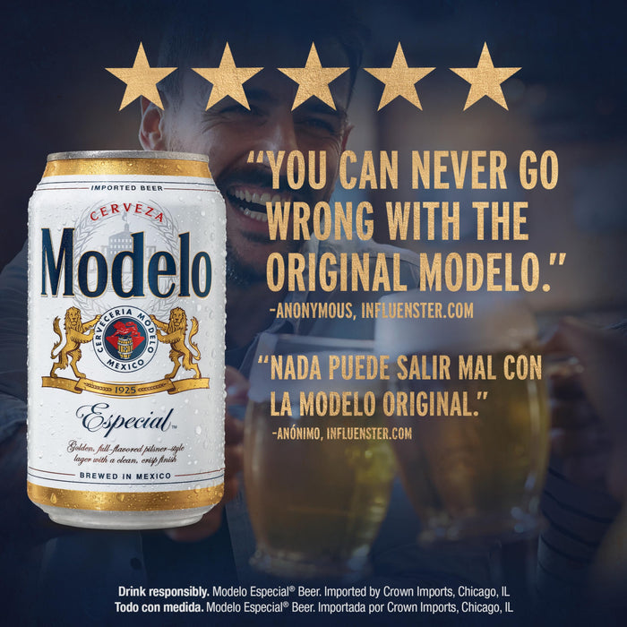Modelo Especial Lager Beer, 12pk, 12 Fl Oz Cans, 4.4% ABV