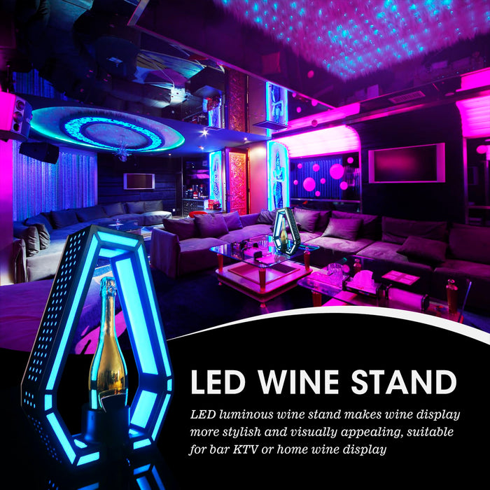 GLITCHCORE LED Liquor Bottle Display Shelf，bar Bottle Service Sign，Clu ...