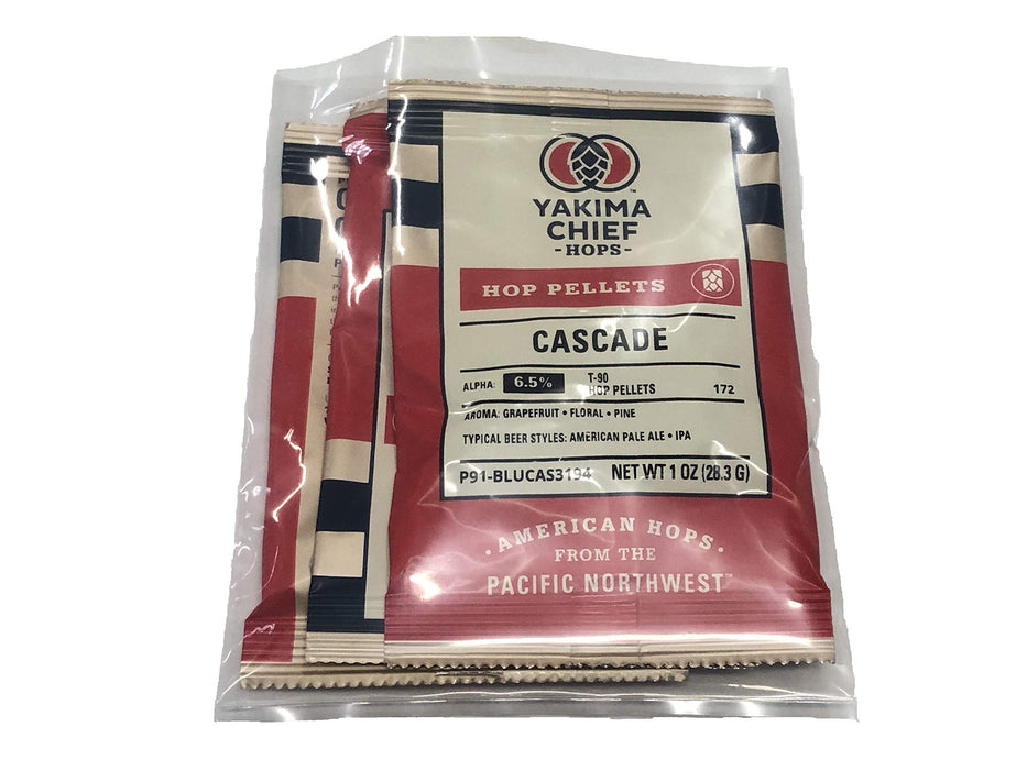 Learn To Brew BC-89Z0-55HN Cascade Hop Pellets for Home Brewing 1 oz , (Packaging may Vary) (Pack of 3), Green