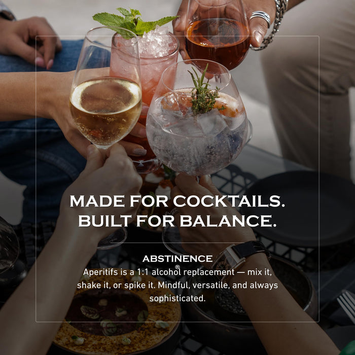 Abstinence Blood Orange Non Alcoholic Aperitif, 750ml, Award-Winning, Botanical Inspired, Bittersweet Non Alcoholic Drink, Distilled Non Alcoholic Spirits, Zero Proof Mocktail Alternative