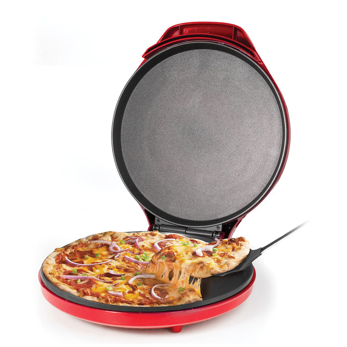 Betty Crocker Pizza Maker Plus, 12" Indoor Grill, 1440W, BC-2958CR, Red