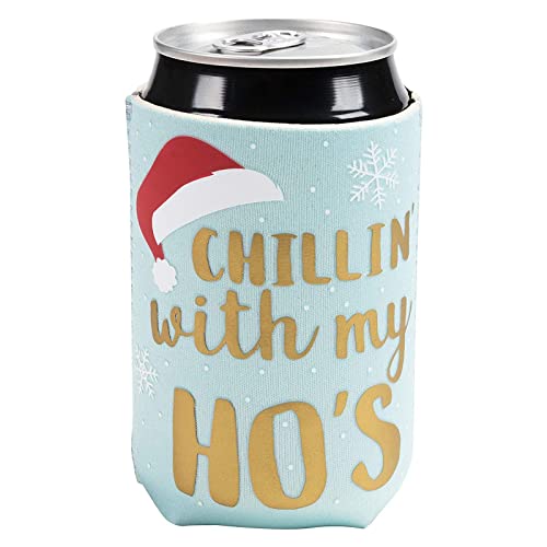 12 oz Christmas Neoprene Can Cooler Sleeves for Soda, Beer, Beverages (12 Pack) - The Beer Connoisseur® Store