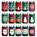 15 Pcs Christmas Neoprene Beer Can Cooler Sleeves Neoprene Drinks Cooler 12 oz Beverages Canister Cooler Sleeves Bottle Insulated Covers for Weddings Christmas Party Decorations Xmas Holiday Gifts - The Beer Connoisseur® Store