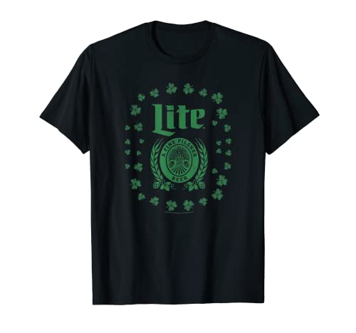 Miller Lite St. Patrick's Day A Fine Pilsner Beer Distressed T-Shirt
