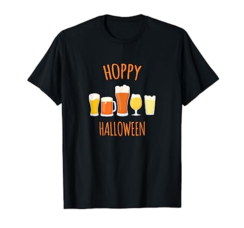 Hoppy Halloween - Funny Halloween Beer Drinking Gift T-Shirt T-Shirt