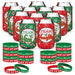 36 Pcs Christmas Neoprene Bottle Insulator Sleeve Christmas Silicone Bracelets Set Includes 12 Team Naughty & Nice Beer Can Coolers Sleeves Drink Holders 24 Christmas Wristbands Christmas Party Favors - The Beer Connoisseur® Store