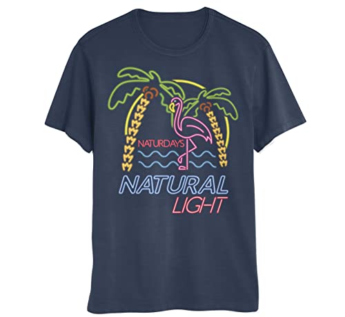 Natural Light Natty Light Beer Shirt Naturdays Men's and Women's Short Sleeve Tees, Unisex T-Shirts (Naturdays Navy, X-Large)