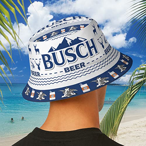 Beer Bucket Hat for Men Women, Packable Beach Sun Hat for OutdoorReversible Sun Bucket Hat Fisherman Cap