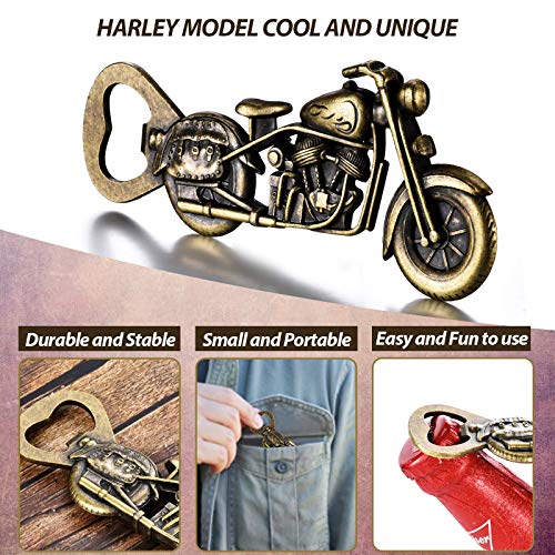 Beer Gifts for Men Dad Boyfriend Husband, Fathers Day, Gifts from Daughter Son Motorcycle Bottle Opener, Birthday Bikers Presents for Him Grandpa