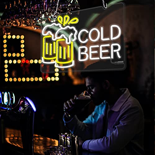Neon Beer Signs For Beer Bar Pub, Cheers Neon Sign For Man Cave, 11 * 16.5 Inch Beer Decoration For Windows Glass, Hotel, Man Cave, Restaurant, Business Neon Light Sign For Wall Decor