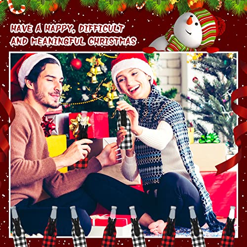 6 Pcs Christmas Plaid Beer Bottle Sleeves Neoprene Plaid Bottle Covers Slim Bottle Holder with Zipper Christmas Bottle Cover Insulated Bottle Coolers Bottle Opener for Beverage, 12 oz (Plaid) - The Beer Connoisseur® Store