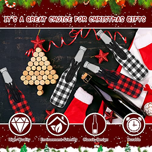 8 Pcs Christmas Beer Bottle Insulator Sleeve Plaid Pattern Neoprene Insulated Bottle Jackets Xmas Zipper Beer Bottle Sleeve Keep Bottle Beer Cold Hands Warm for 12 oz Christmas Classic Gift, 2 Styles - The Beer Connoisseur® Store