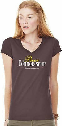 The Beer Conoisseur® Bella Womens V-Neck Short Sleeve Shirt